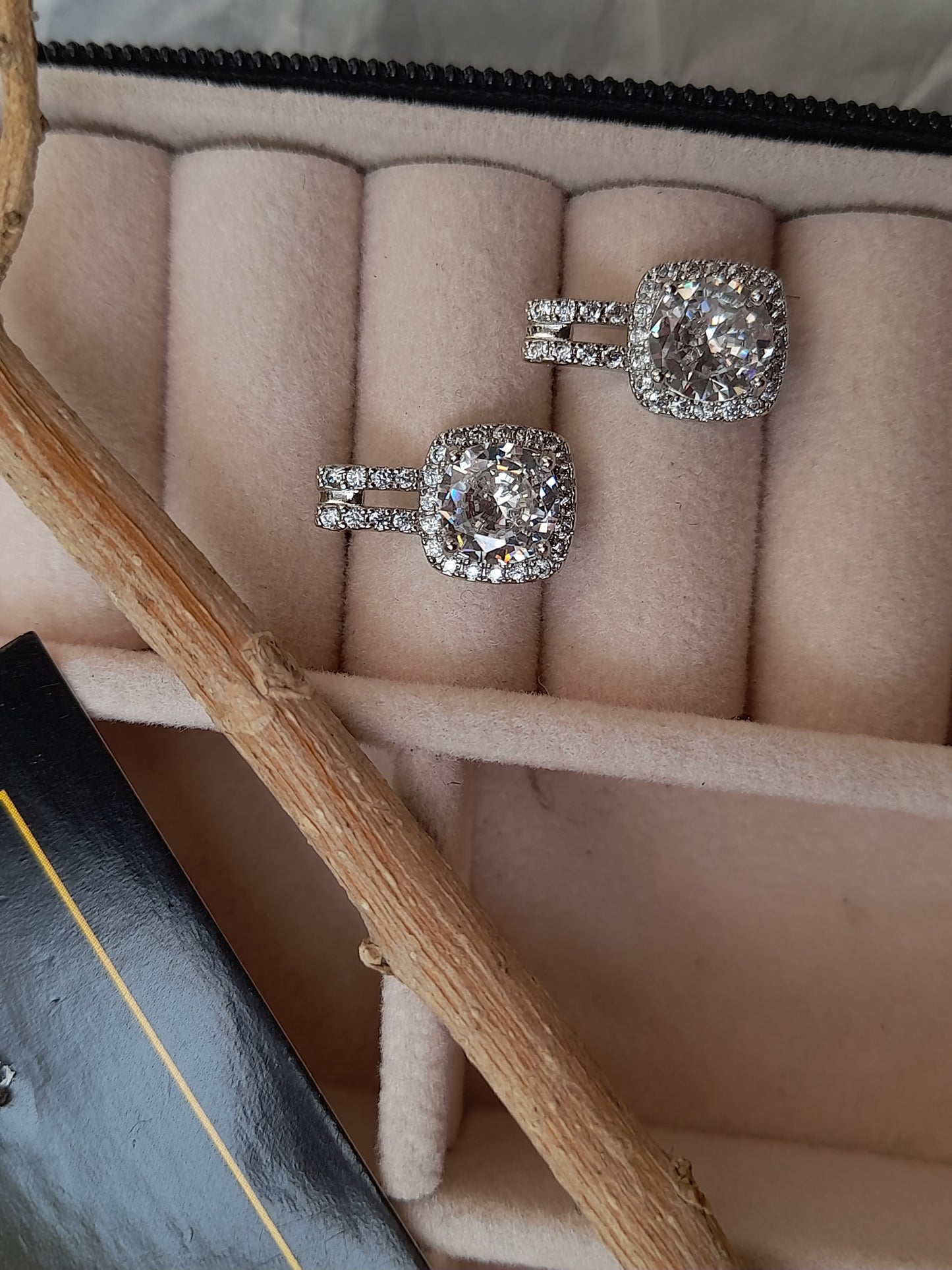 Zirconium Bauble Earrings