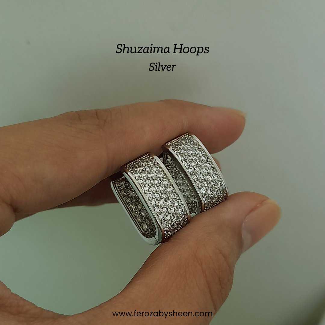 Shuzaima Silver Hoops