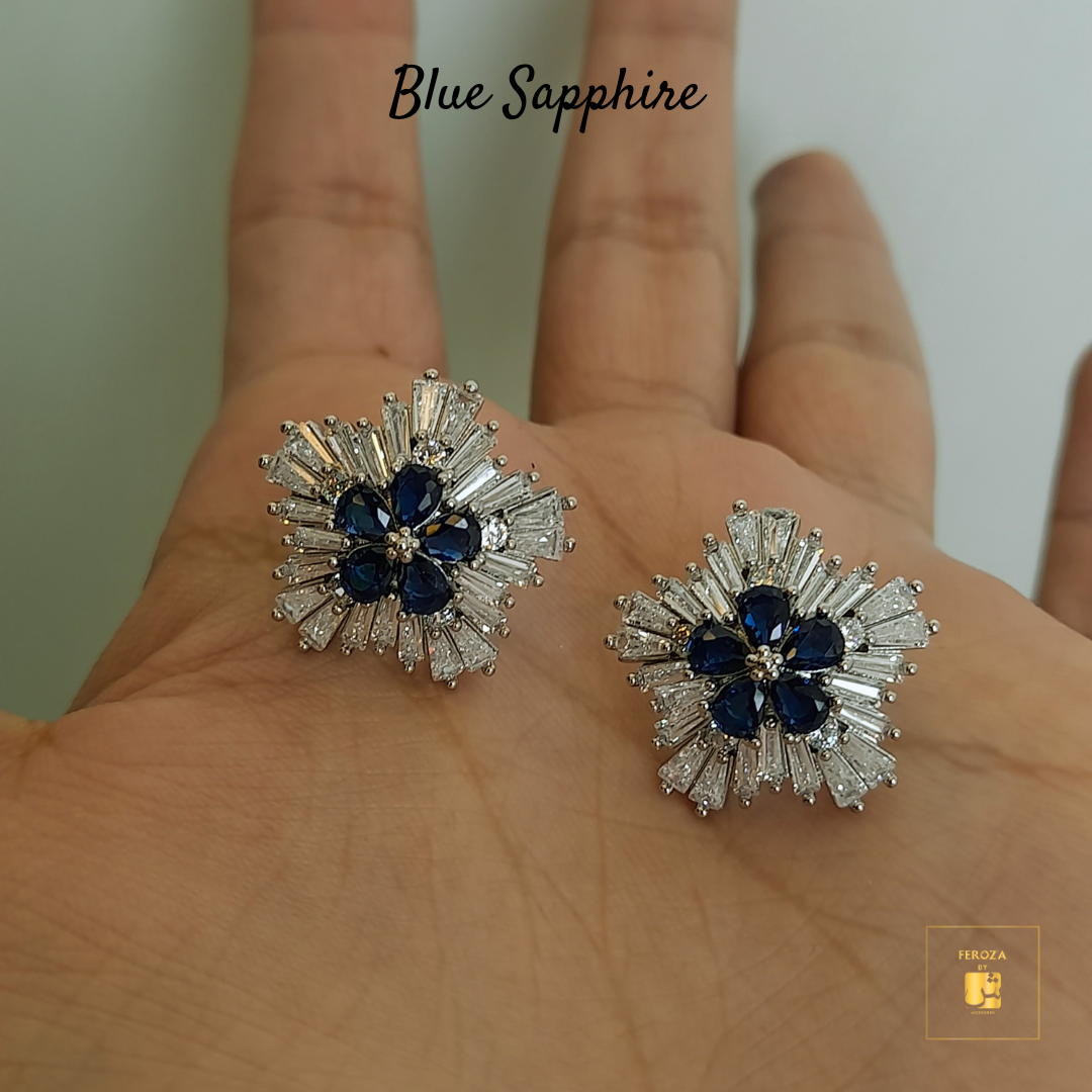 Blue Sapphire Earrings