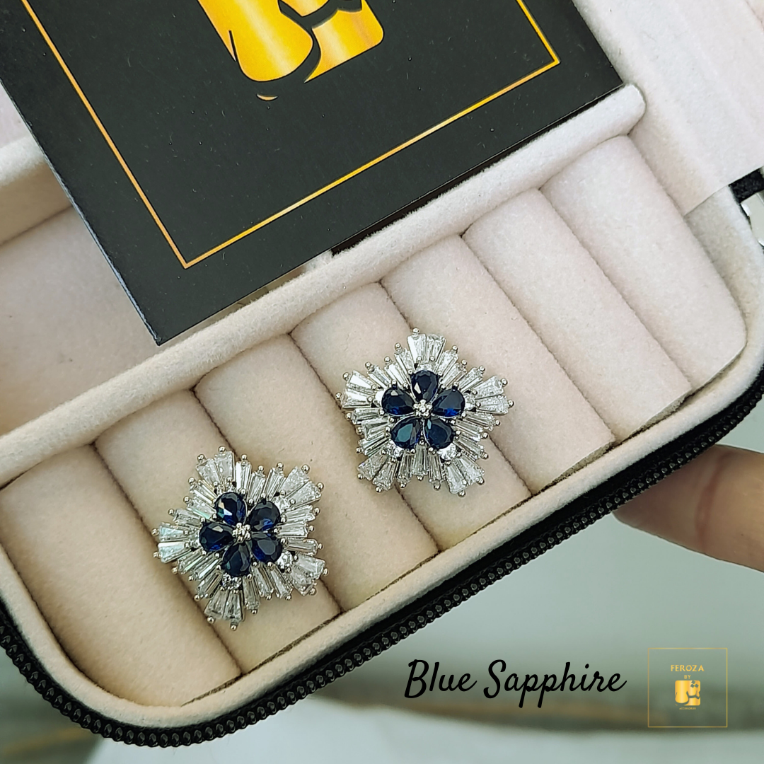 Blue Sapphire Earrings