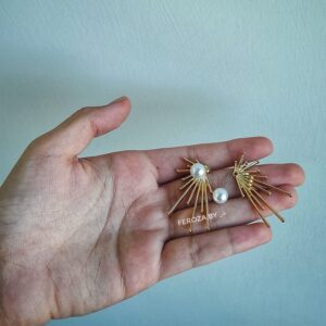 Gold Star Jacket Earrings