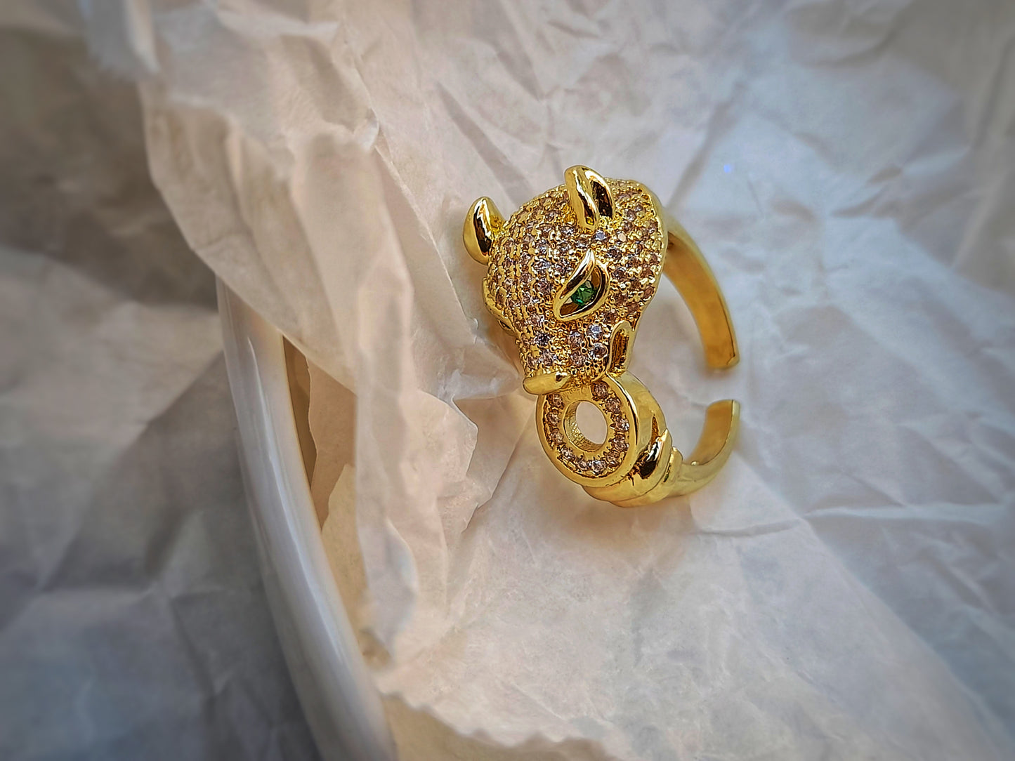 Panther Gold Ring (Size US7)