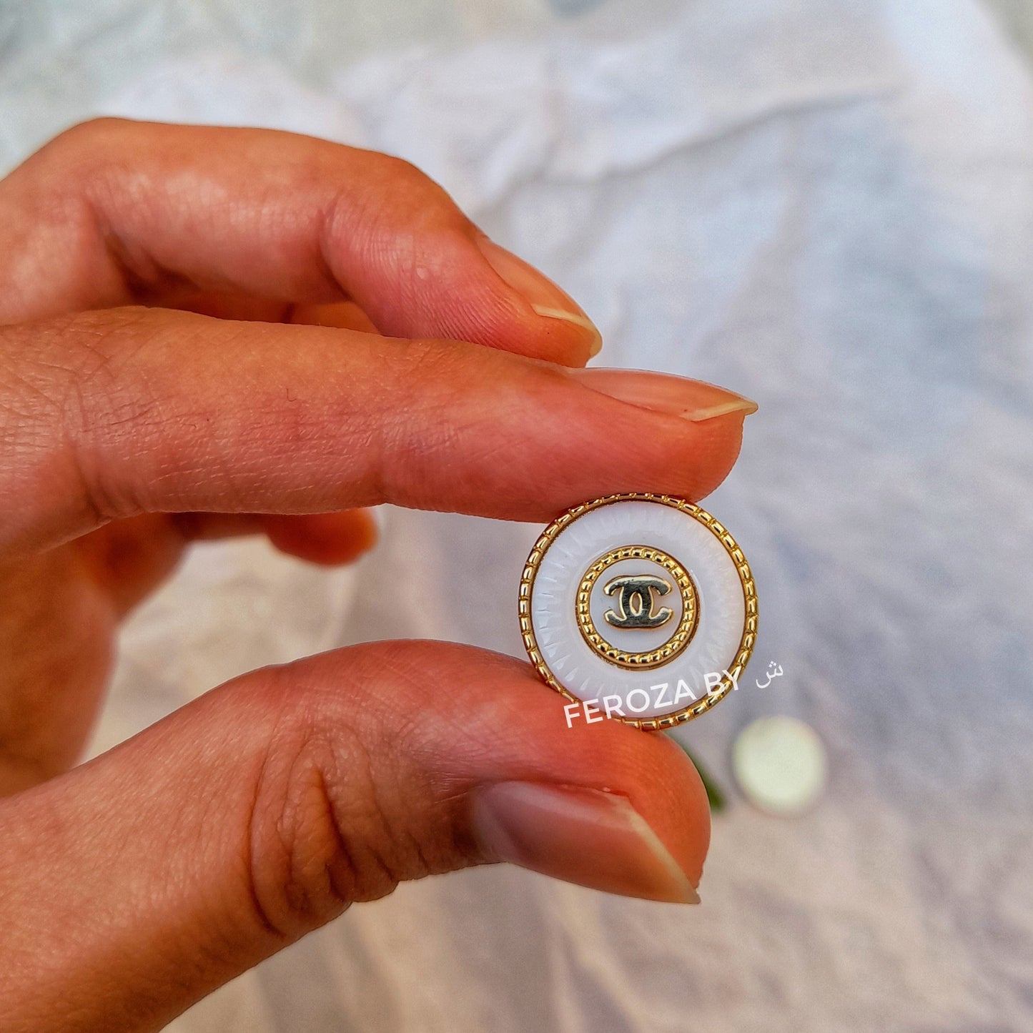 Basic White Earrings