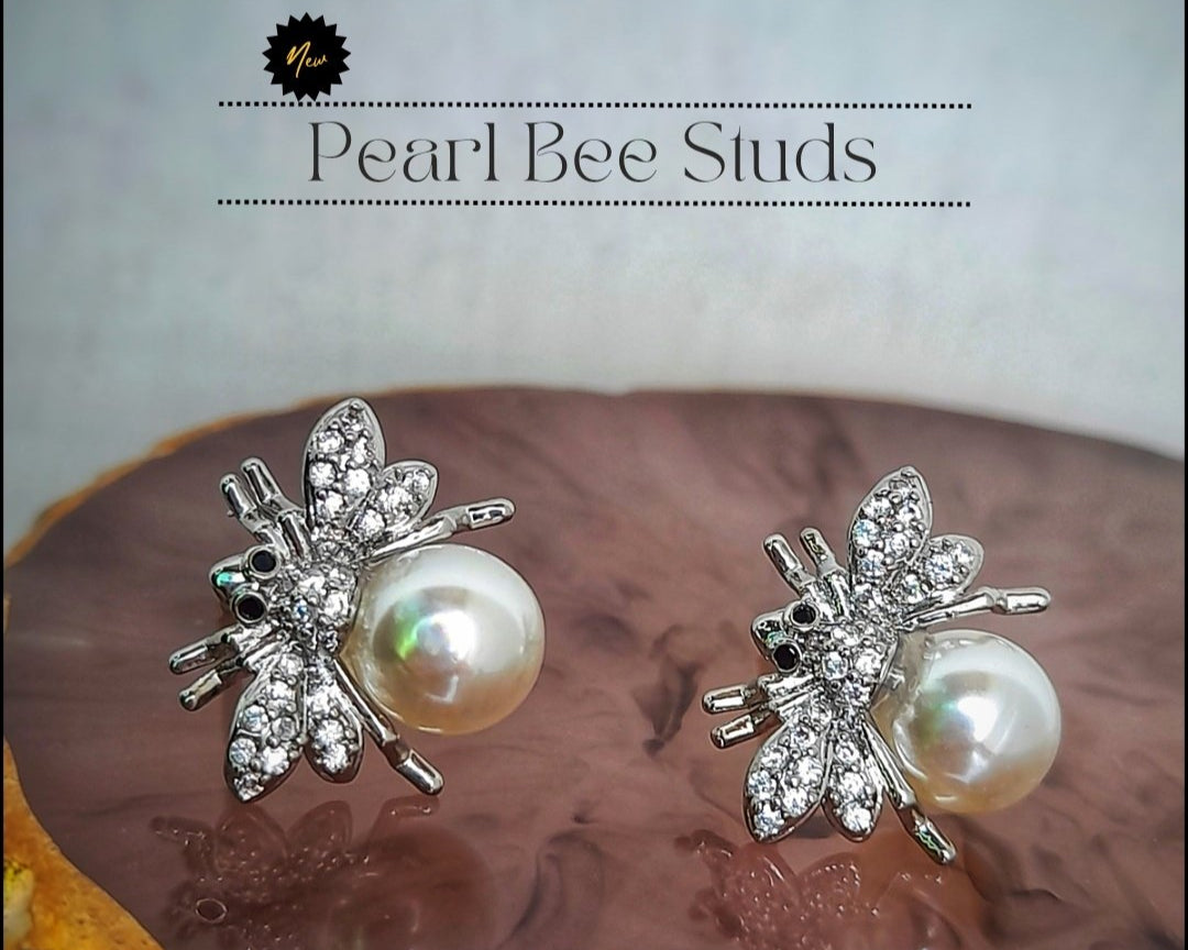 Pearl Bee Earrings