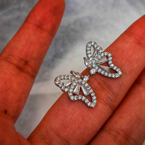 Sparkle Butterfly Earrings