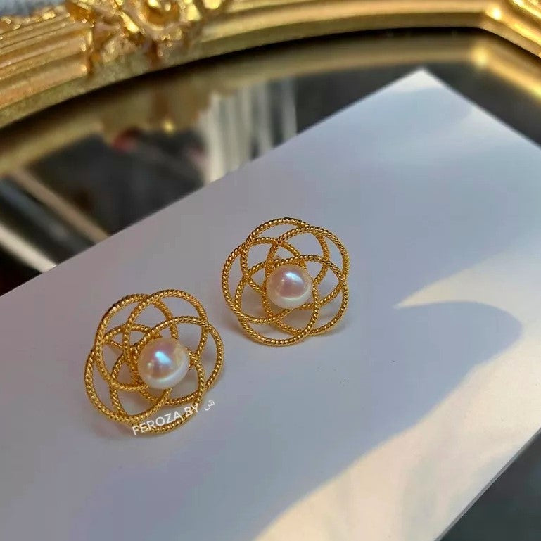 Floral Mesh Earrings
