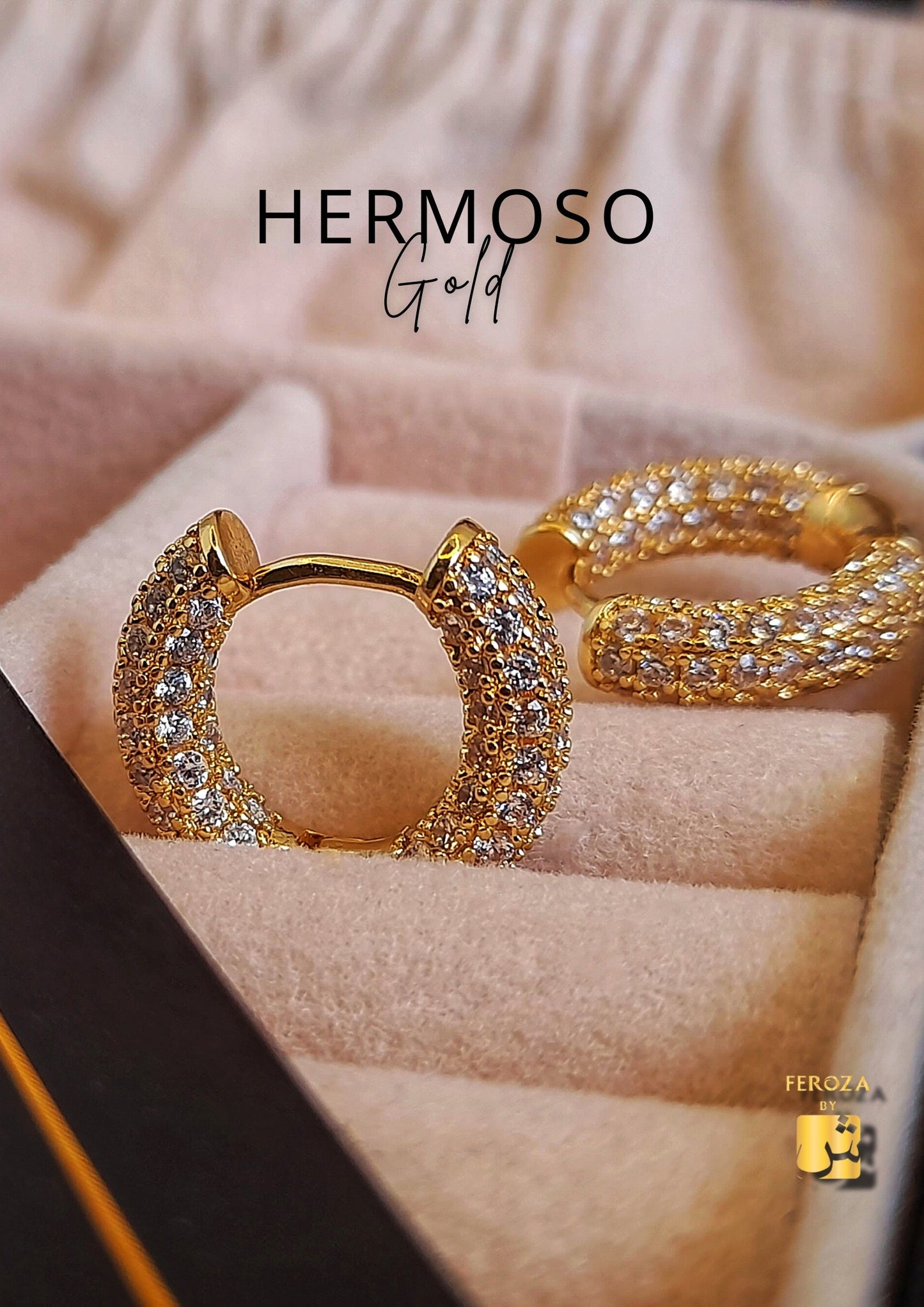 Hermoso Gold and Silver Hoops
