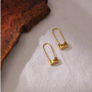 Gold Lock Hoops Mini