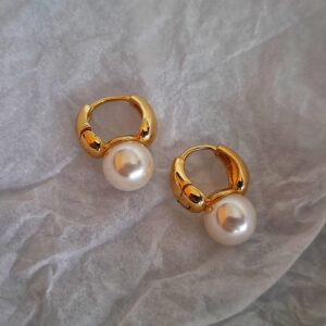 Mini Pearl Globe Earrings