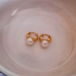 Mini Pearl Globe Earrings