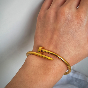 Gold Nail Bracelet