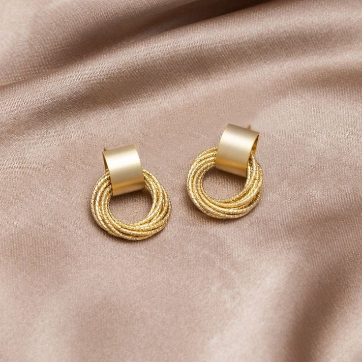 Winding Wheel Earrings