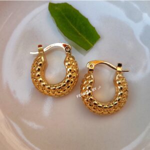 Mini Gold Snake Hoops