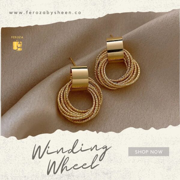Winding Wheel Earrings