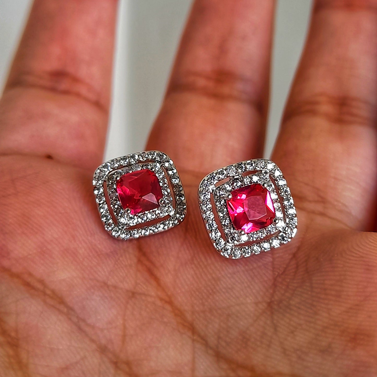 Zirconium Cubes Earrings
