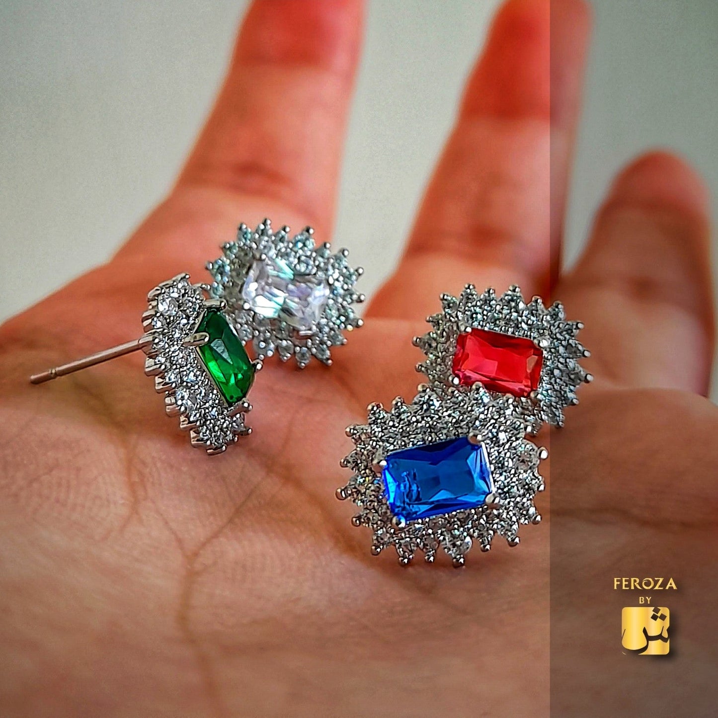 Zirconium Edges Earrings