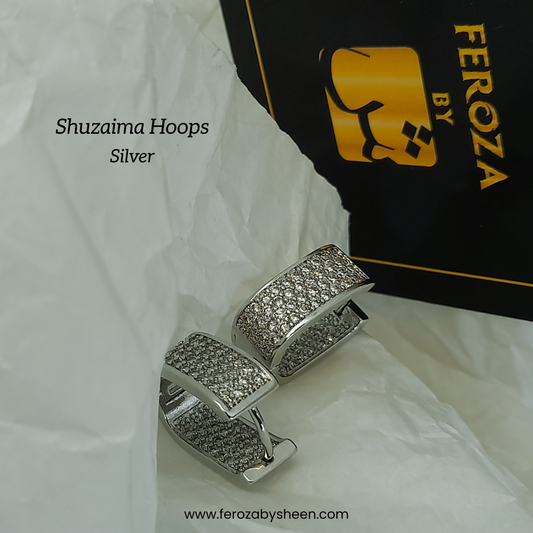 Shuzaima Silver Hoops