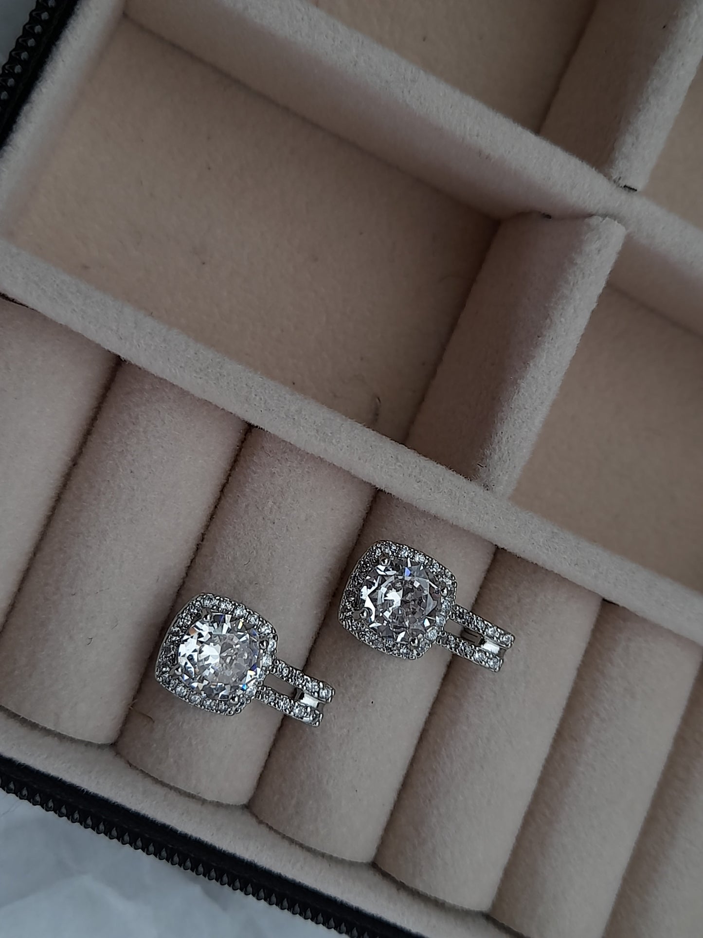 Zirconium Bauble Earrings