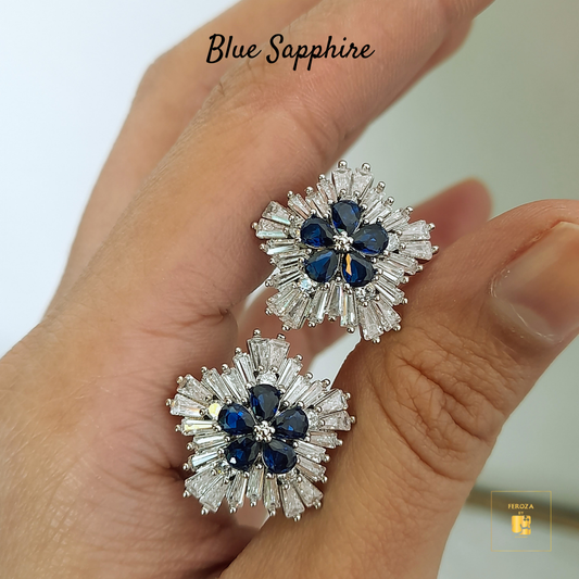 Blue Sapphire Earrings