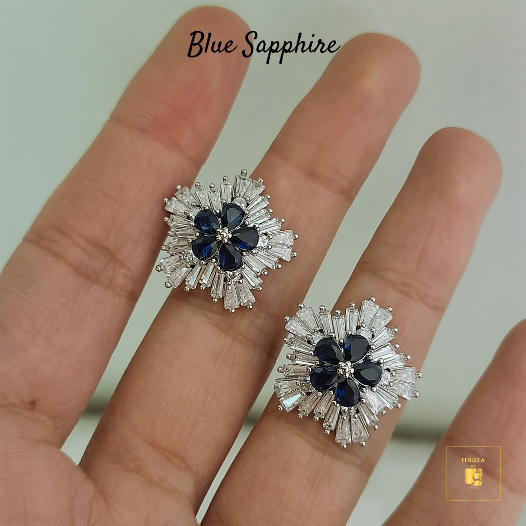 Blue Sapphire Earrings
