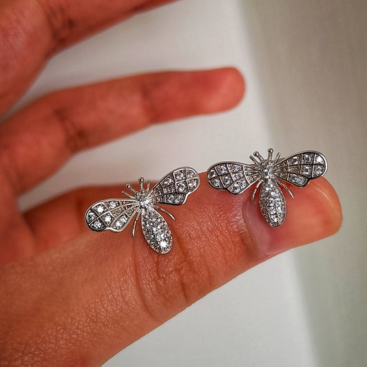 Zirconium Bees Earrings