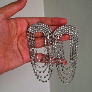 Silver Bohemian Jhalar Earrings
