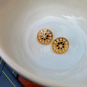 Metallic Gold Coins Earrings