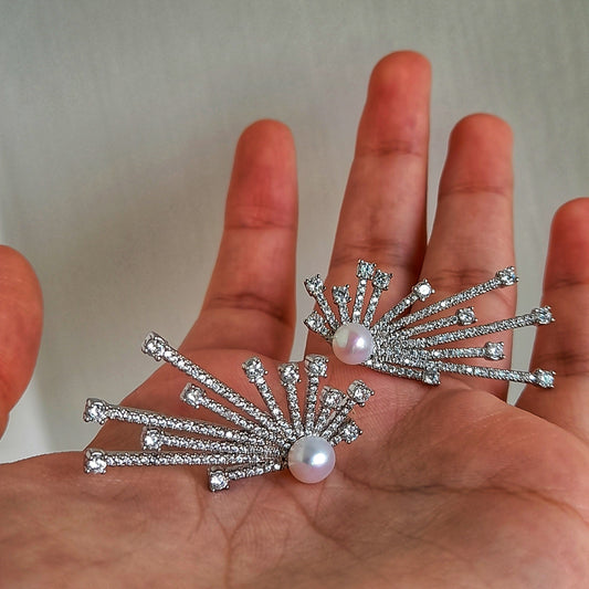 Zirconium Star Earrings