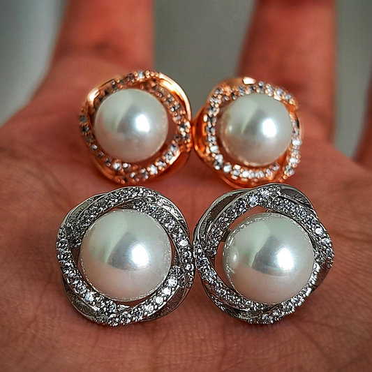 Zirconium Whirls Studs