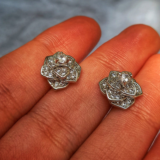 Zirconium Petals Earrings
